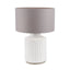 Ruma White Square Stoneware Table Lamp | Lighting | Rūma