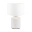 Ruma White Square Stoneware Table Lamp | Lighting | Rūma