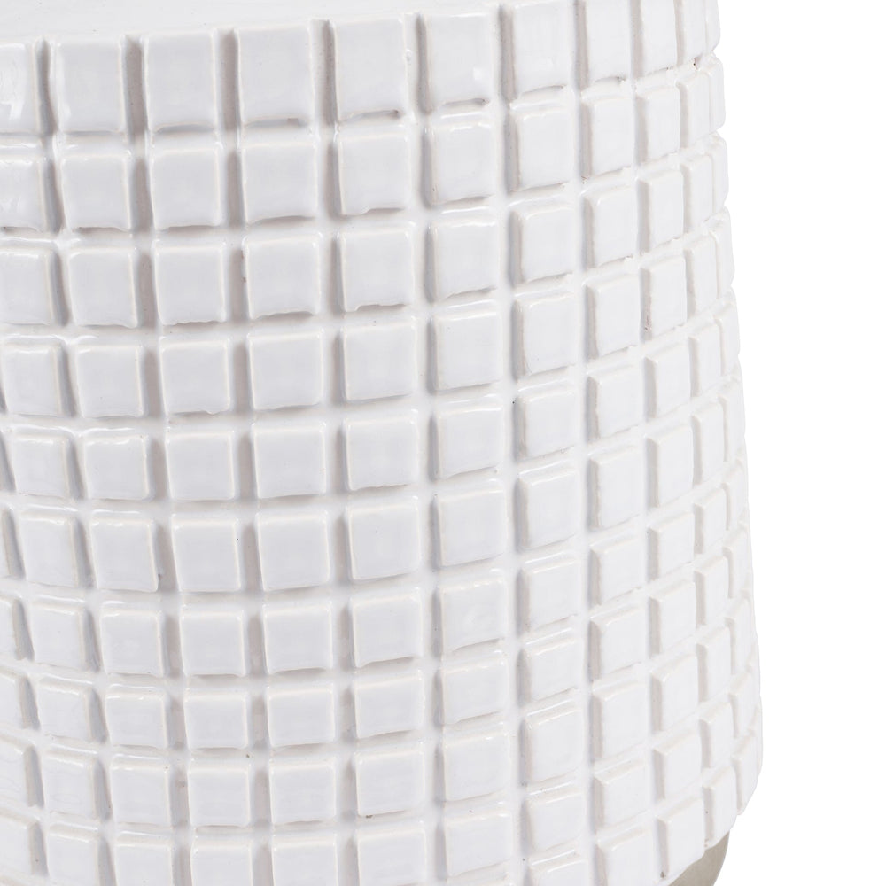 Ruma White Square Stoneware Table Lamp | Lighting | Rūma