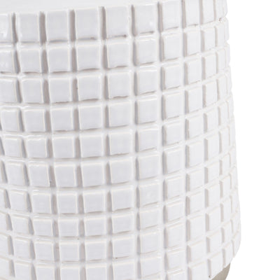 Ruma White Square Stoneware Table Lamp | Lighting | Rūma
