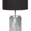 Tate Grey Marble Effect Ceramic Bedside Table Lamp Set Of 2