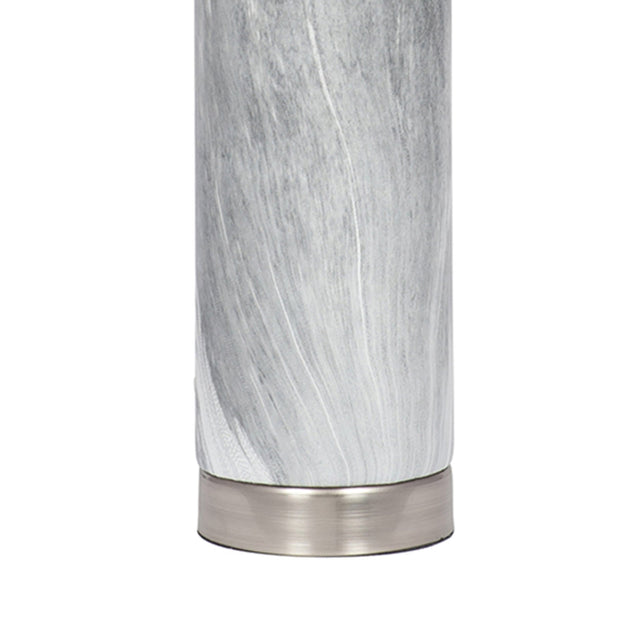 Ruma Grey Marble Effect Tall Ceramic Table Lamp | Table Lamps | Rūma