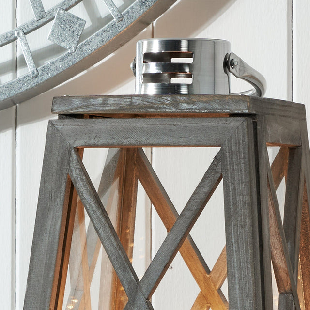 Ruma Grey Lantern Table Lamp | Home Lighting | Rūma