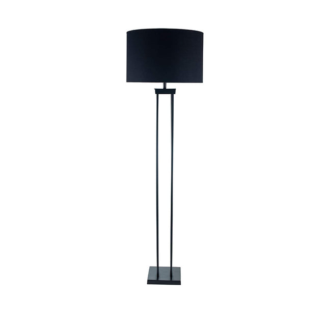 Ruma Matt Black Column Floor Lamp | Home Lighting | Rūma