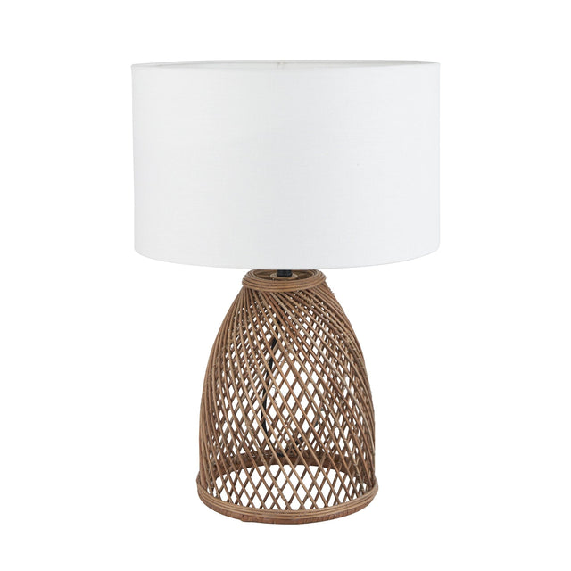 Ruma Natural Woven Domed Table Lamp | Lighting | Rūma