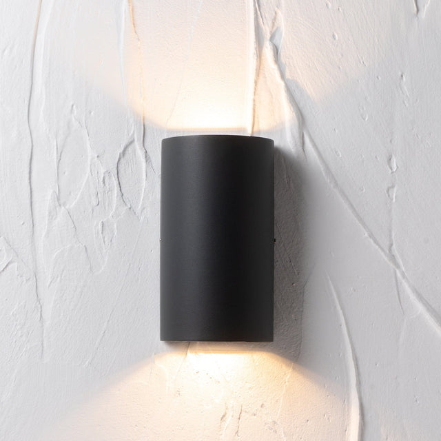 Ruma Dark Grey Curved Outdoor Dual Wall Light | Lighting | Rūma