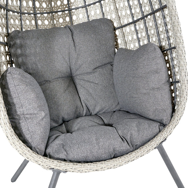 Cebu Stone Grey Single Nest Chair