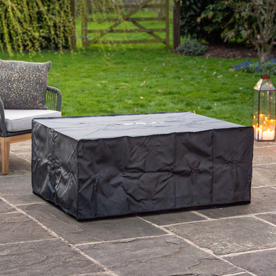 Ruma Cosiloft Black & Teak Coffee Table Fire Pit | Outdoor | Ruma