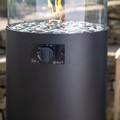 Ruma Cosiscoop Pillar Black Fire Lantern | Outdoor | Ruma