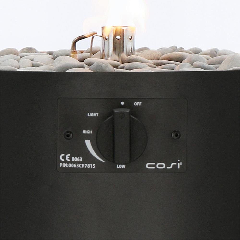 Cosiscoop Pillar Black Fire Lantern