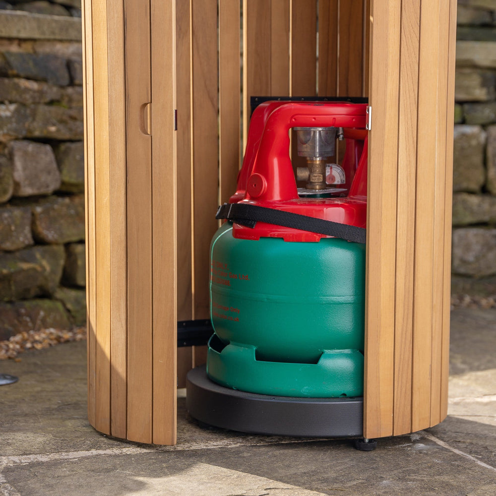 Ruma Cosiscoop Pillar Lantern Teak Pillar Fire Lantern | Outdoor | Ruma