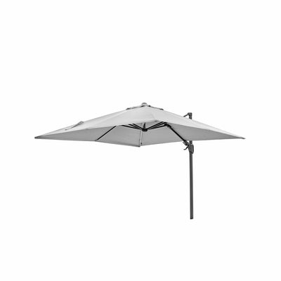 Ruma Platinum Glow Light Grey Square Parasol | Outdoor | Ruma