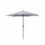 Ruma Platinum Riva Luna Grey 2.5m Round Parasol | Outdoor | Ruma