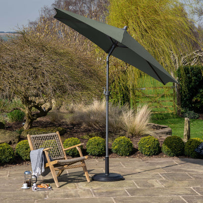 free standing patio umbrella uk PURPLE LEAF Outdoor Large Parasol Square and Rectangular Cantilever Yard Sun Parasol Use it for any occasion Glamhaus Solar LED Tilting Khaki