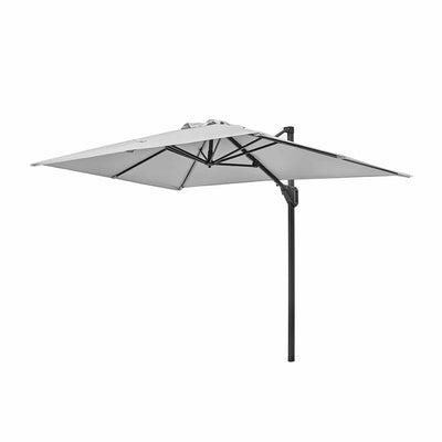 Ruma Platinum Voyager T1 Luna Grey Rectangular Parasol | Outdoor | Ruma