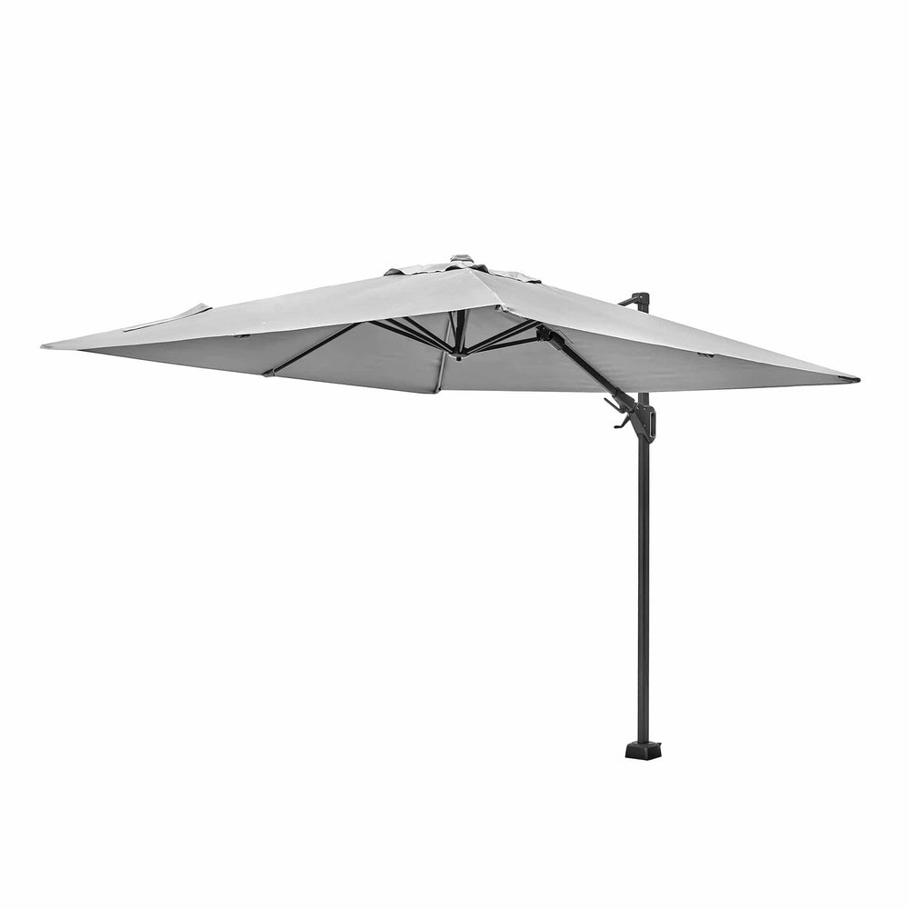 Ruma Platinum Voyager T2 Luna Grey Square Parasol | Outdoor | Ruma