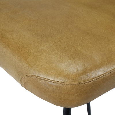 Ruma Mustard Leather Bar Stool | Furniture | Rūma