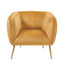 Ruma Gold Velvet Chair with Gold Legs | Seating | Rūma