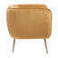 Ruma Gold Velvet Chair with Gold Legs | Seating | Rūma