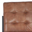 Ruma Brown Stitched Leather Bar Stool | Stools & Seating | Ruma