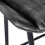 Ruma Ash Black Leather Retro Bar Stool | Seating | Rūma