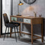 Ruma Grey Leather Retro Dining Chair | Dining & Seating | Ruma