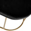 Ruma Black Velvet Bench with Gold Metal Frame | Seating | Rūma