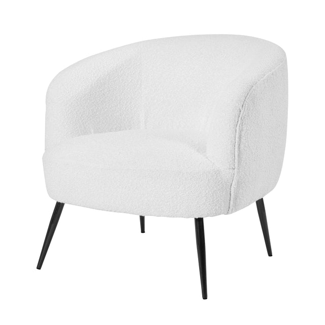 Ruma White Boucle Tub Chair  | Seating | Rūma