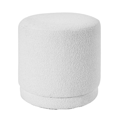 Ruma Bouclé Cylinder Pouffe | Furniture | Rūma