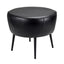 Ruma Steel Grey Leather Stool  | Seating | Rūma