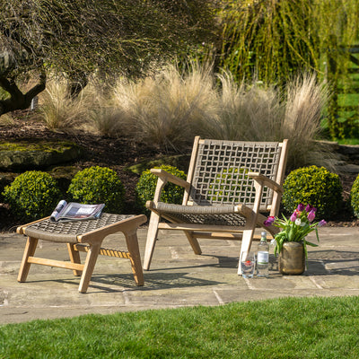 Rafti Lounge Chair & Hocker Set